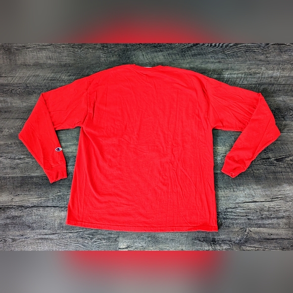 Louisville Cardinals Red Vertical Logo NCAA Champion Athletic Long Sleeve Shirt - Picture 5 of 9